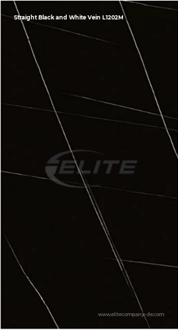 Straight Black and White Vein L1202M